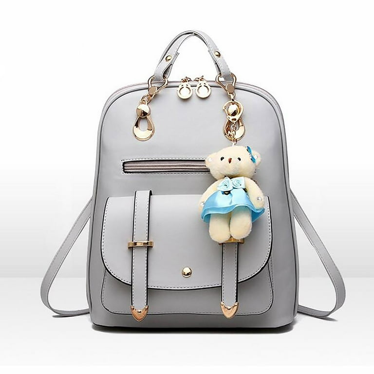 Leather college shop bags for girl