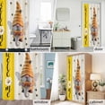 thumbnail image 5 of Shower Curtain Bathroom Set Rustic Dwarf Bees Daisy Flower Honey Waterproof Fabric Shower Curtains with Grommets&Hooks, Welcome Word Yellow Flax Privacy Bath Curtain for Bathtub 48x72in, 5 of 9