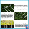 thumbnail image 3 of 100 Pcs Circle Top Landscape Staples, 6 Inch G-Shaped Thickened Galvanized Garden Staples, Rust-Resistant Ground Cover Pins for We, 3 of 7