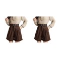 thumbnail image 1 of Guardurnaity Pantalones cortos de pierna ancha de verano para mujer, pantalones cortos sexis de cintura alta para fiesta, banquete y viaje para Type3 NO3, 1 of 4