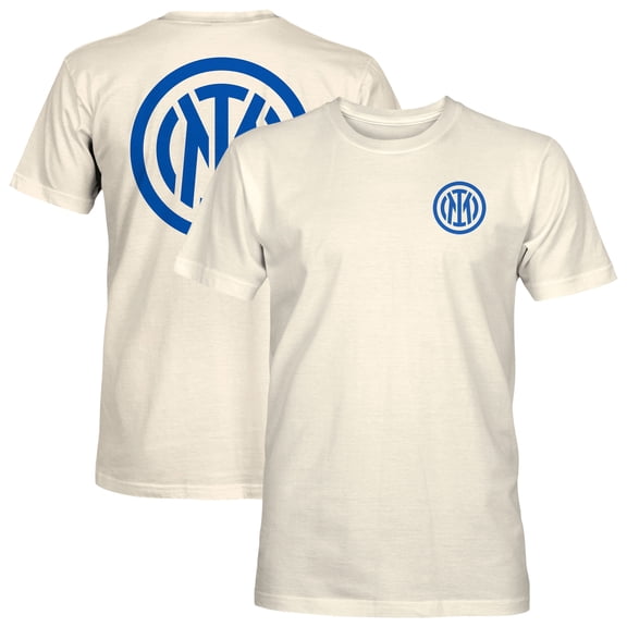 Men's 1863FC  Cream Inter Milan Big Logo Heavyweight T-Shirt