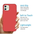 thumbnail image 5 of Cell Phone Cases for 6.1" iPhone 12 Pro / 12, Njjex Liquid Silicone Gel Rubber Shockproof Case Ultra Thin Fit iPhone 12 Pro Case Slim Matte Surface Cover for Apple iPhone 12 Pro / 12 2020 -Red, 5 of 10