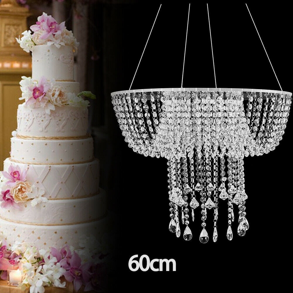 Acrylic Chandelier cake stand Crystal cake stand for wedding Swing Stand US 