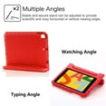 thumbnail image 4 of Kids Case for Apple iPad 10.2 Inch 2021/2020/2019, iPad 9th/8th/7th Generation Case with Rotating Handle/ Stand Lightweight Soft EVA Shockproof Rugged for iPad 10.2 Inch Tablet, Red, 4 of 7