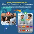 thumbnail image 2 of AI Real-Time Translation Earbuds, 144 Languages, Two-Way Translator Earbuds, Bluetooth 5.4 HD Sound, Multi-Mode Translating Earbuds for Travel Business Learning Compatible with iOS & Android, 2 of 8
