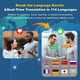 thumbnail image 2 of AI Auriculares de Traducción en Tiempo Real 144 Idiomas, Auriculares de Traductor Bidireccionales, Sonido Bluetooth 5.4 HD, Auriculares de Traducción Multimodo para Aprendizaje de Negocios en Viajes Compatibles con iOS y Android, 2 of 7