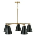 thumbnail image 6 of AA1040RK Austin Allen Charlie - 5 Light Chandelier In Modern Style-8.25 Inches Tall and 28 Inches Wide-Matte Brass/Black Finish, 6 of 6