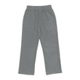 thumbnail image 5 of Ndbuld Essentials Men's Pants, Chinos, Straight-Fit Jogger Men's Casual Beach Solid Color Cotton Linen Loose Drawstring Button Pocket Pants Up to 35% off Dark Gray S, 5 of 9