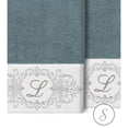 thumbnail image 2 of Authentic Hotel and Spa  100% Turkish Cotton Monica 2PC Embellished Bath Towel Set Teal S, 2 of 3