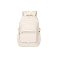 thumbnail image 2 of AHMOMEI Backpack 17.32", Large Capacity Multi Pocket Laptop Backpack with Adjustable Shoulder Straps, Waterproof Rucksack for Travel, Office & Outings Beige, 2 of 6