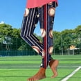 thumbnail image 5 of AHTJRT Women's Leggings Fashin Active Slim-Leg Workout Leggings Funny Rugby Graphics Printed Pants Football Yoga Running Bottoms Navy XL, 5 of 5