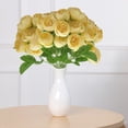 thumbnail image 4 of Ramo de Simulación de Flores Artificiales de Peonías con 15 Rosas de Té, Ramo de Celebración de Boda de Peonías Falsas, 4 of 6