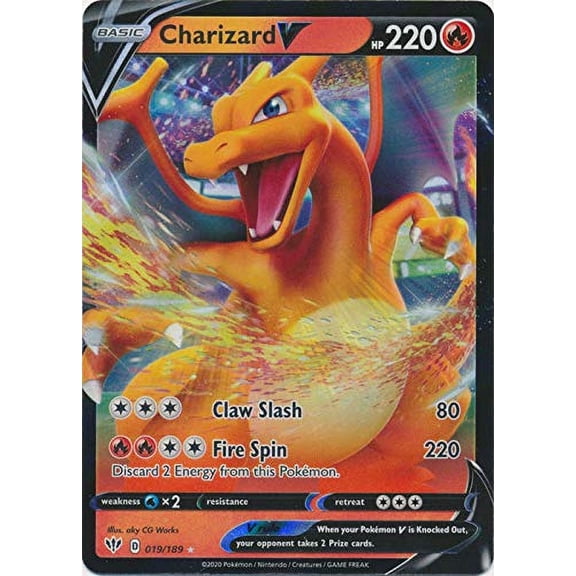 Carta coleccionable Pokémon Charizard V 019/189 Ultra Rare