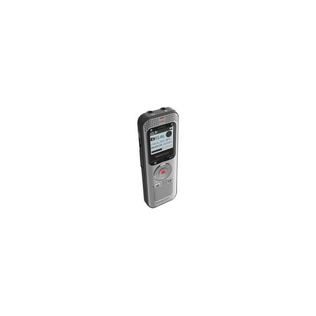 Philips - VoiceTracer Digital Voice Recorder 8GB DVT2050 - Light Silver & Black