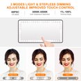 thumbnail image 4 of MasteelfCA Sun Visor Mirror Touch Screen Rechargeable Led Light Makeup Mirror Light Up Car Mirror Cosmetics Mirror, 4 of 8
