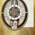 thumbnail image 3 of Seiko Golden Trumpets Melodies in Motion, Traditional Musical Rotating Pendulum, Quartz, Analog QM289BRH, 3 of 5
