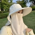 thumbnail image 6 of QASIEATN Daily Wear Bucket Hats for Women Sun Hats for Women Summer 50+ Sun Hats Wide Brim Shawl with Neck Hat Fishing Hiking Outdoor Hat Fall Fashion Accessories, 6 of 6