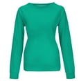thumbnail image 4 of ZKCCNUK Womens Plus Size Tunic Tops Long Sleeves Casual Shirts Round Neck Sweatshirt Pullover Loose Blouses T Shirts, 4 of 5