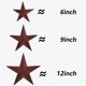 thumbnail image 2 of Arte de pared decorativo de metal con forma de estrella de granero, 6, 9 12 pulgadas, juego de 3, 2 of 6