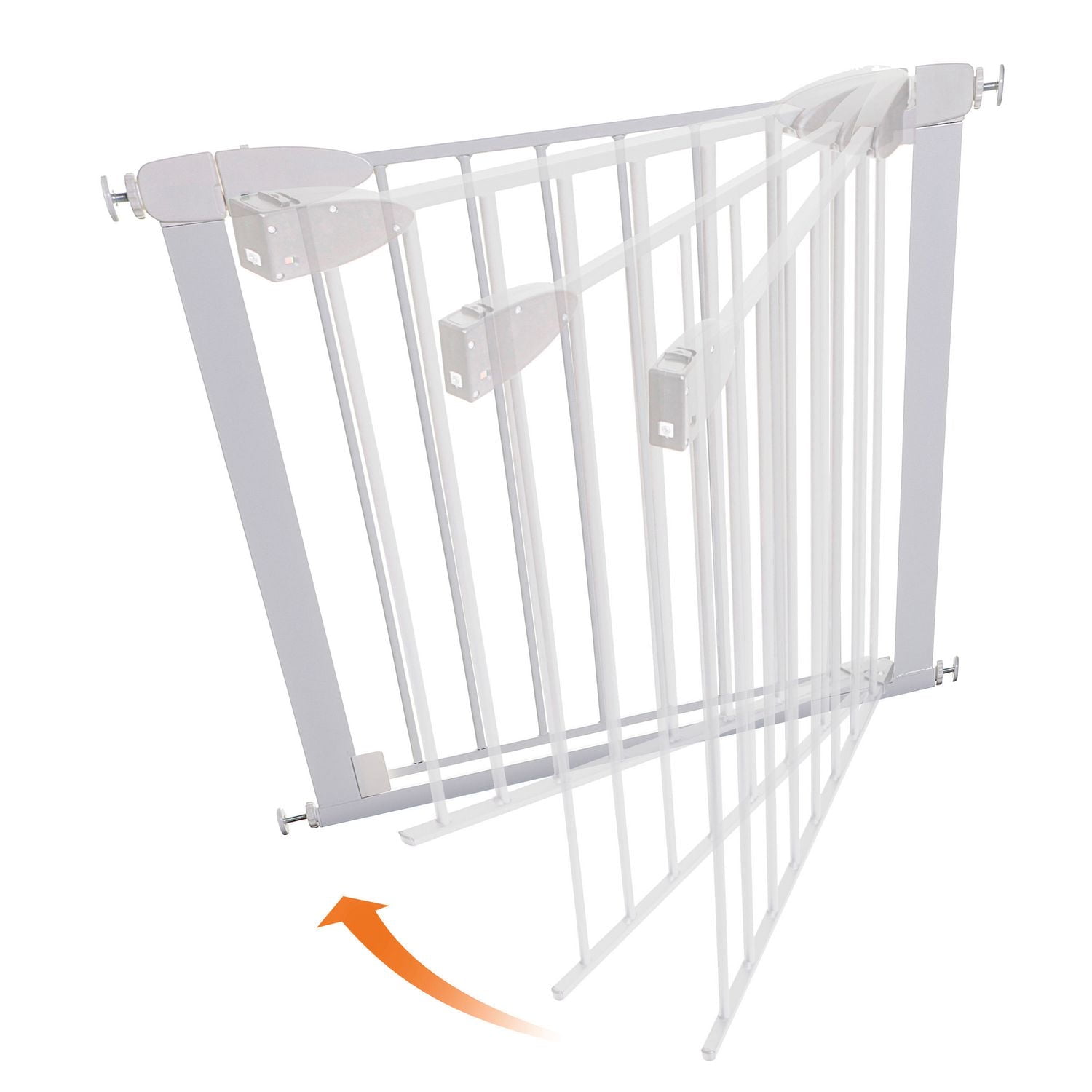 Barrière pour bébé en métal à fermeture automatique Boston de Dreambaby® - blanche