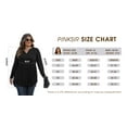 thumbnail image 6 of PINKSIR Women's Plus Size Henley Shirts Peplum V Neck Button Tunic Tops Casual Long Sleeve Blouse 1XL-4X, 6 of 7