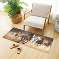 thumbnail image 2 of Dreamtimes Running Horses Kitchen Mat 20"x39", Non Skid Kitchen Runner Rug Absorbent Resist Dirt Kitchen Floor Mat Comfort Standing Mat for Kitchen, Floor, Office, Sink, Laundry, 2 of 6