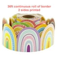 thumbnail image 3 of Boho Bulletin Border Trim 36ft Two Sided Rainbow Bulletin Border for Classroom, 3 of 9
