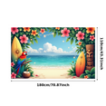 thumbnail image 2 of Tropical Design Beach Banner Hawaiian Surfboard Luau Decoration for Summer Party Outdoor Event, 2 of 7