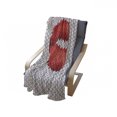 thumbnail image 4 of Feminine Soft Flannel Fleece Throw Blanket, Lips Illustration Cosmetics Pattern Womanly Ornamental Design, Cozy Plush for Indoor and Outdoor Use, 60" x 80", Grey and Red, by Ambesonne, 4 of 6