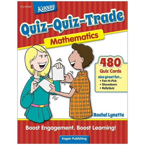 Kagan Publishing KA-BQQM Quiz-Quiz-Trade Mathématiques - Grade 2-6