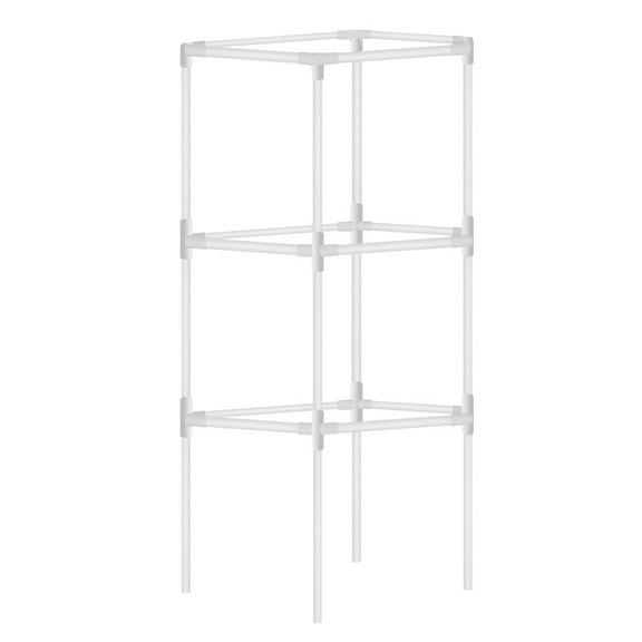 1 vegetable trellis Set Garden Plants Cage Trellis Support Vine Support Bracket Climbing Rack for Garden Vine Vegetable Flower metal support White outdoor trellis