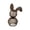 Brown3, variant on Rattan Bunny with Bow Easter Decor 12" Table Rabbit Easter Decorations Spring Bunnies Decoration Statue Figurine Rattan Bunny Decor for Home Farmhouse Table Kitchen