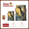 thumbnail image 3 of Naloa Sunshine Jungle Dinosaur Drawstring Christmas Bags, 3D Xmas Gift Bags, Christmas Wrapping Bags, Xmas Goodie Bags, Treat Pouch Bags, Party Favor Bags-Medium, 3 of 9