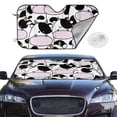 thumbnail image 4 of Goofa Cute Animal with Cow Printed Car Windshield Sunshade,Foldable Reflective Sun Visor,UV Protection Heat Blocker Sunshade,Car Cooling Accessory-, 4 of 7