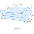 thumbnail image 3 of Housse de Canapé Extensible Haute 2 Pcs Housse de Canapé Protecteur de Meubles Housse de Canapé Lavable pour Fauteuils Housse de Causeuse pour Salon (Moyen, Camel), 3 of 7