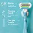 thumbnail image 2 of Venus Extra Smooth Green Women's Razor Handle + 4 Refills, 2 of 12