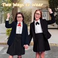 thumbnail image 3 of LinYooLi Nœud Papillon Noir pour Femmes, Nœuds Papillon Réglables Croisés pour Uniforme de Filles Nœud Papillon Croisé pour Remise de Diplôme Scolaire, 3 of 6