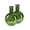 Green - Pack of 2, variant on Serene Spaces Living Clear Bottleneck Bulb Glass Vase, 5.3" Dia & 7.48" Tall, Pack of 2