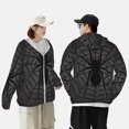 thumbnail image 4 of Fotbe Black Spider On Web 1 Chaqueta con Protección Solar UPF 50+ para Hombre y Mujer, Camisa con Capucha y Bolsillos-Medium, 4 of 7