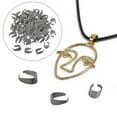 thumbnail image 4 of Shangren Pinch Bail Hook Clasps Buckle Pendant Clips for Jewelry Making DIY Craft black, 4 of 8