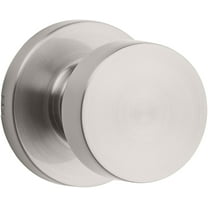 Kwikset Pismo Knob with Round Rose Passage in Satin Nickel