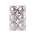 thumbnail image 1 of Bearachild 6 pack/lote bolas de decoración navideña de fútbol inastillables para colgar fácilmente Kits de decoración para fiestas Béisbol de 6CM + 6 uds., 1 of 6