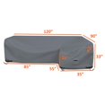 thumbnail image 5 of COVERS&ALL L Shape Sectional Sofa Cover, 12 Oz, Waterproof & UV-Resistant, Ideal for Indoor/Outdoor (Right Side Sofa, 90" x 120" x 33" x 35", Grey), 5 of 7