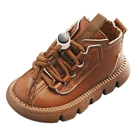 

TSADFHJI Christmas Girls Boots Size 13 Toddler Girls Boots Size 5.5 Children Short Boots British Fashionable Thick Sole Short Boots Girls Handsome Retro Trend Leather Boots 9