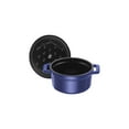 thumbnail image 3 of Staub Cast Iron 2.75-qt Round Cocotte - Dark Blue, 3 of 8
