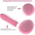 thumbnail image 6 of Depets Shedding One-Click Cleaning Brush for Cats and Dogs, Pink, 6 of 14