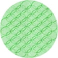 thumbnail image 1 of Ahgly Company Tapis Rond Lavable en Machine Intérieur Transitionnel Vert, 6 Pieds Rond, 1 of 7