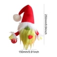 thumbnail image 4 of Bsvklp Mini Juguete Hombre Sin Rostro Navidad con Corazón Decoración Mesa Rojo, 4 of 6
