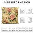 thumbnail image 5 of YINGXI Throw Pillow Cushion Cover, Old Fashioned Style Pattern with Dramatic Color Boho Art Design, Decorative Square Accent Pillow Case,Mustard Pink 18x18in, 5 of 5