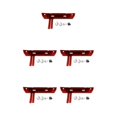 thumbnail image 3 of maskred Easy To Install Rear Bumper For ECX 1/12 Rc RGT 136100 Durable And Stylish red 5Set, 3 of 6